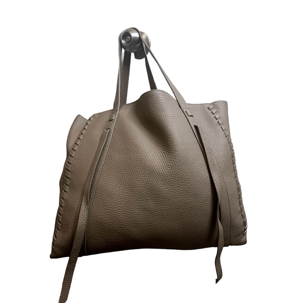 AllSaints Ray East West Pebbled Leather Tote Bag and Leather Pouch